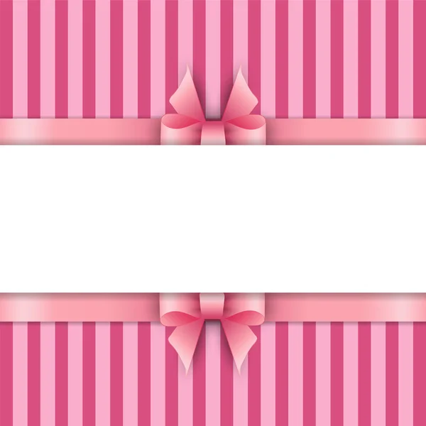 Hintergrund mit rosa Bändern — Stockvektor