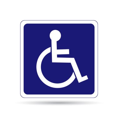 Handicapped person sign