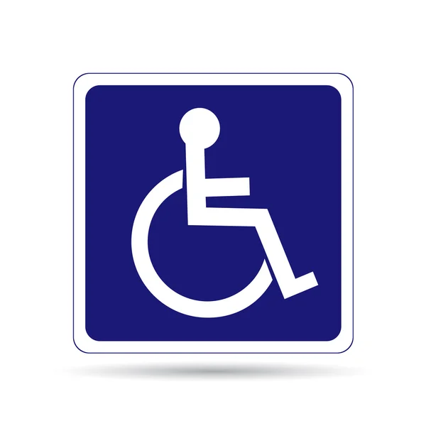 Handicapped person sign — Stock Vector