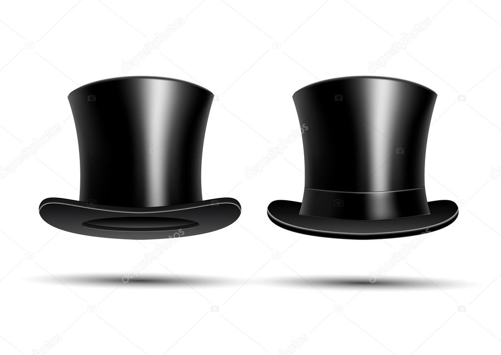 Black top hats