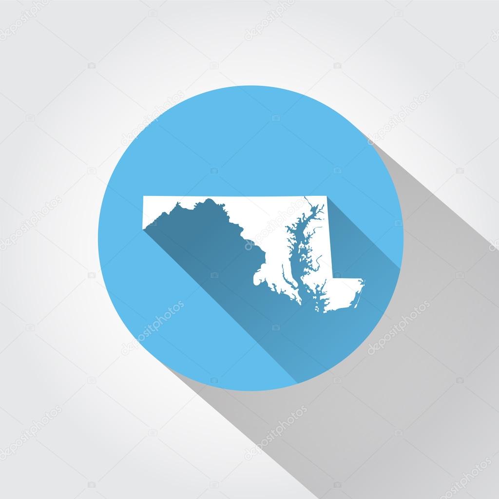 Map state of Maryland 