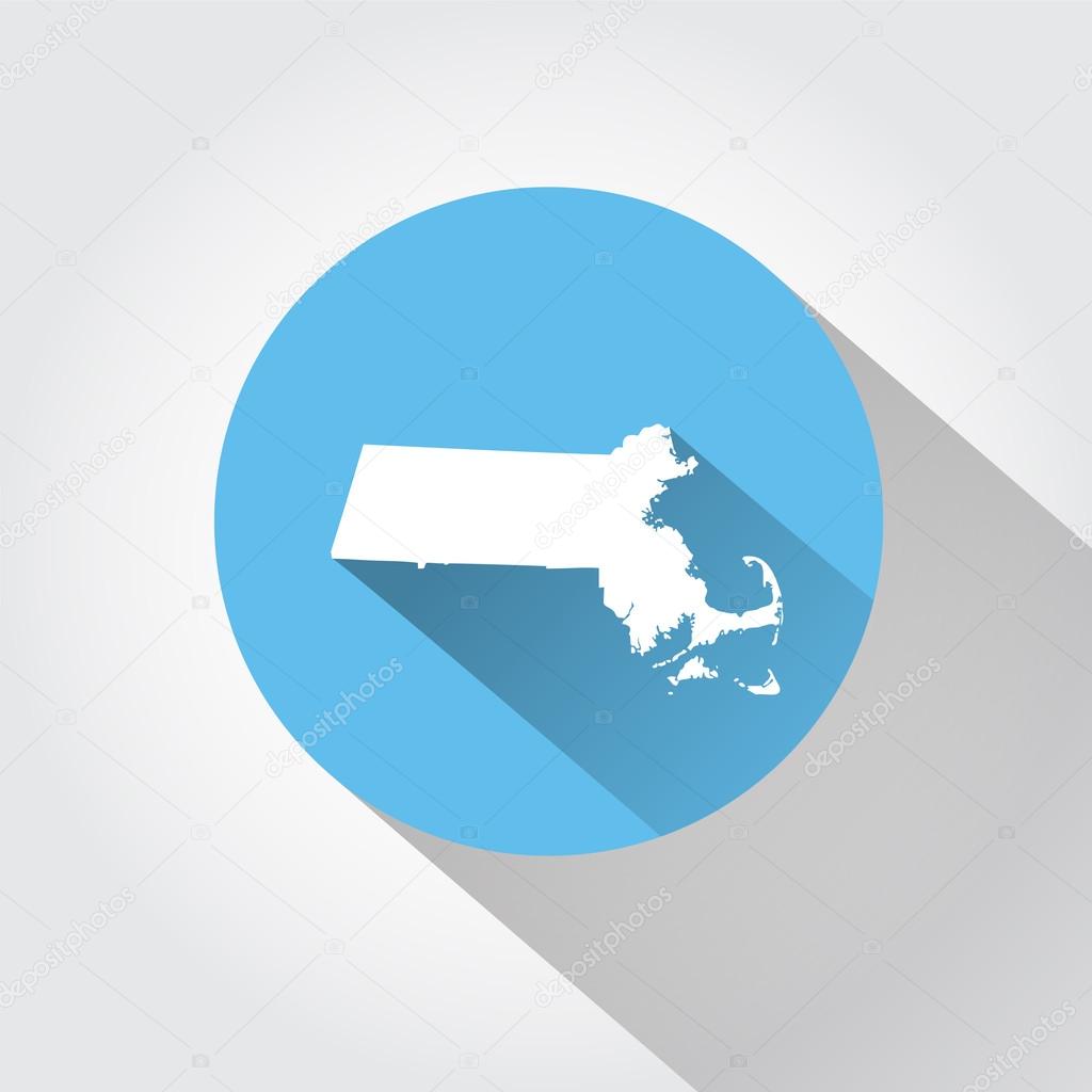 Map state of Massachusetts 