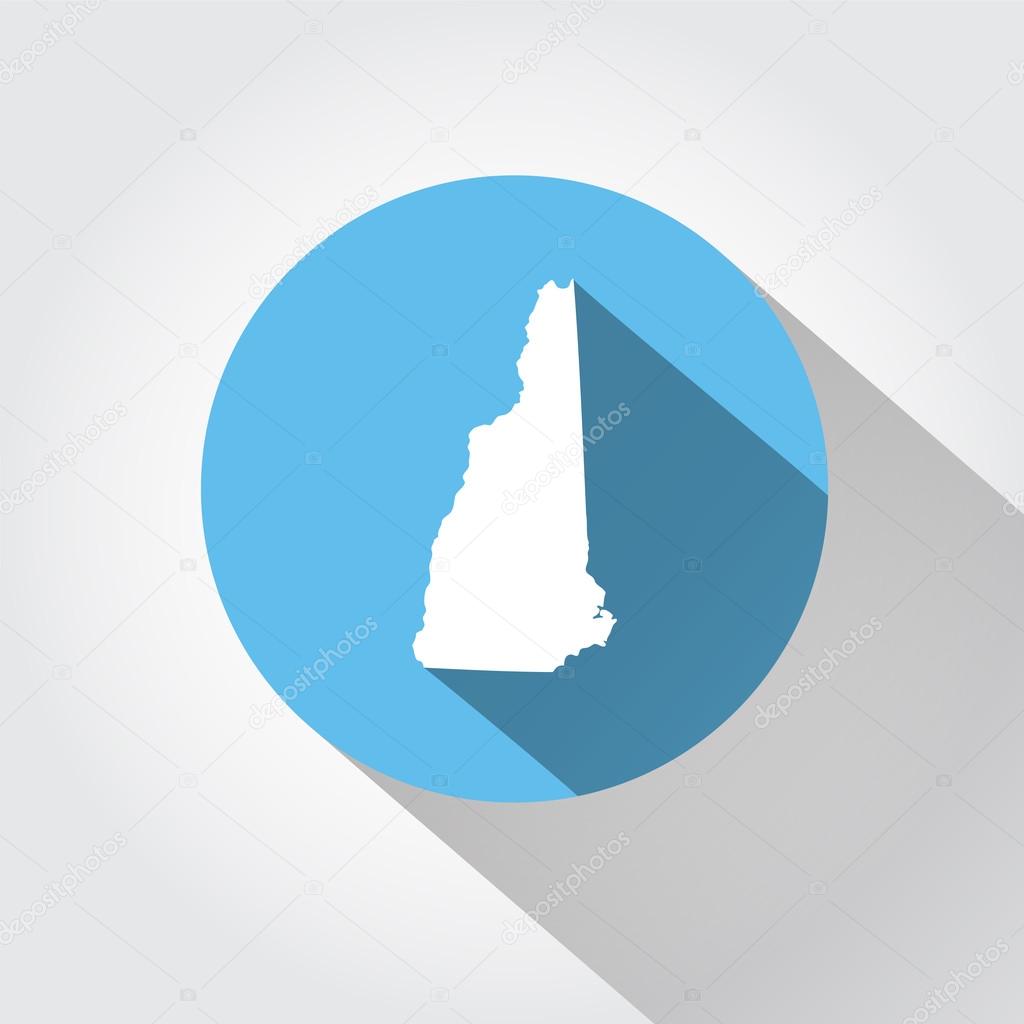 Map state of New Hampshire 