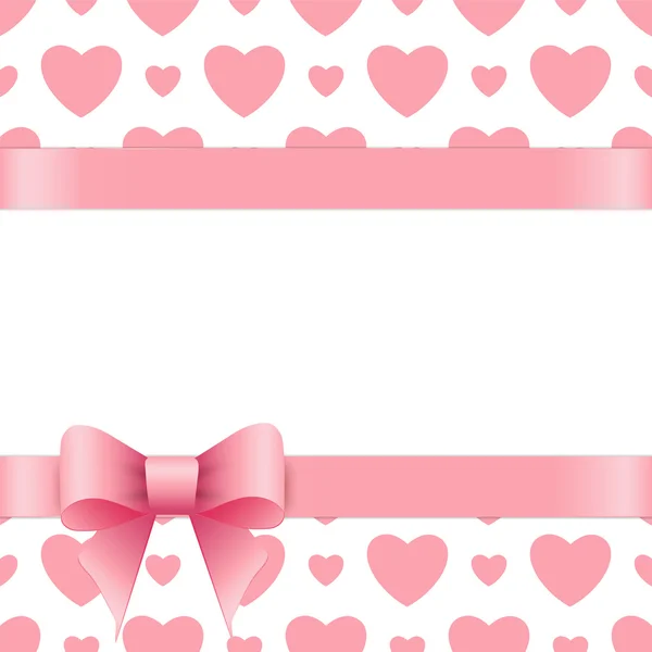 Carte cadeau avec place pour le texte. Saint Valentin . — Image vectorielle