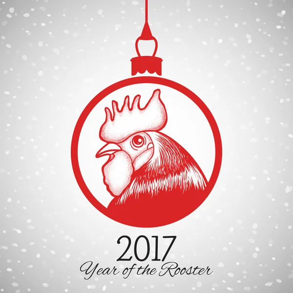 Nouvelle année 2017 carte postale design — Image vectorielle