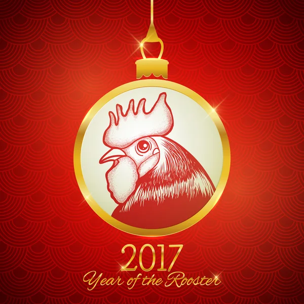 Nouvelle année 2017 carte postale design — Image vectorielle