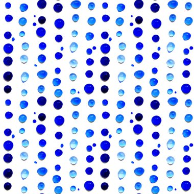 Sulu boya damla ile desen.