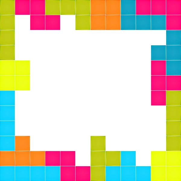 Kleurrijke blokken puzzelspel — Stockvector