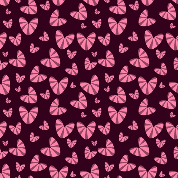 Seamless pattern with hearts — Stock Vector