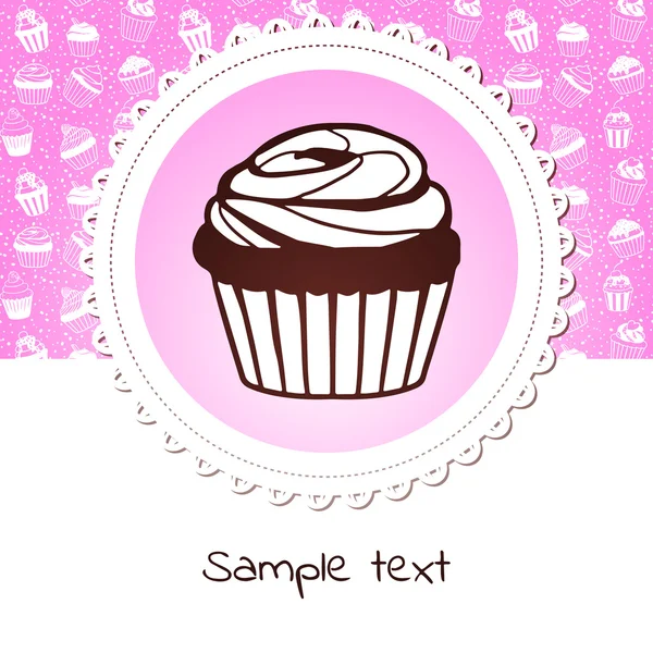 Γλυκά cupcake — Διανυσματικό Αρχείο