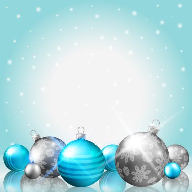 Noel baubles kartpostal