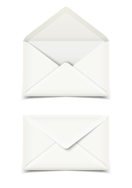 blank white  envelopes clipart