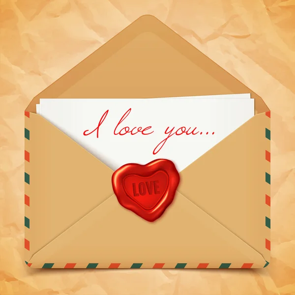 Carte postale Saint-Valentin — Image vectorielle