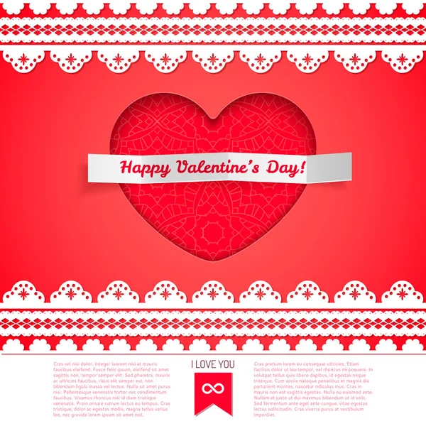 Valentine day card — Stock Vector