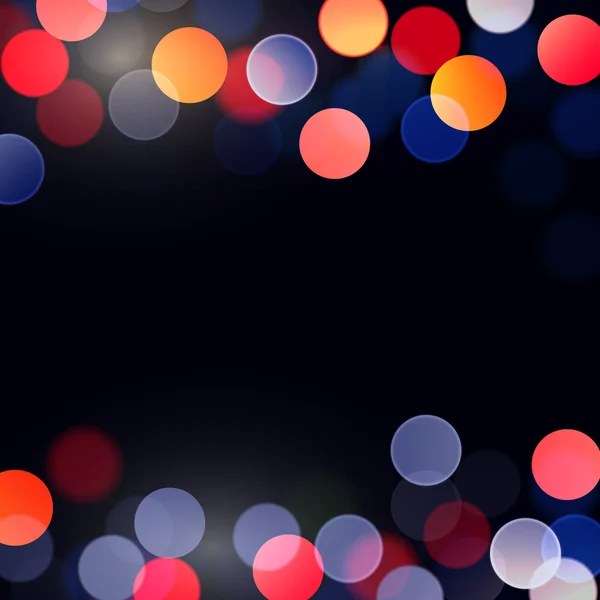 Lumières bokeh floues et défocalisées — Image vectorielle