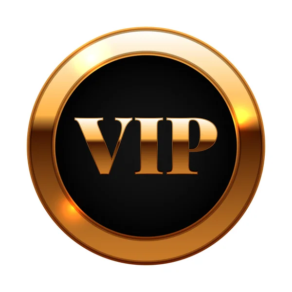 Étiquette VIP or et noir — Image vectorielle