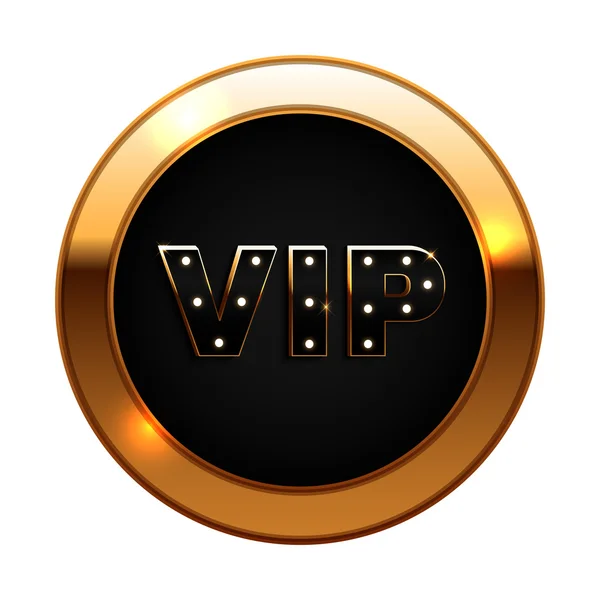 Gold und schwarzes VIP-Label — Stockvektor