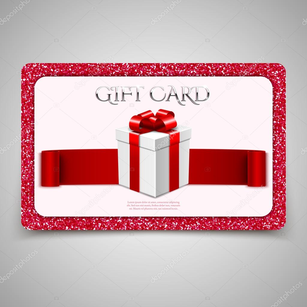 Gift card with gift box