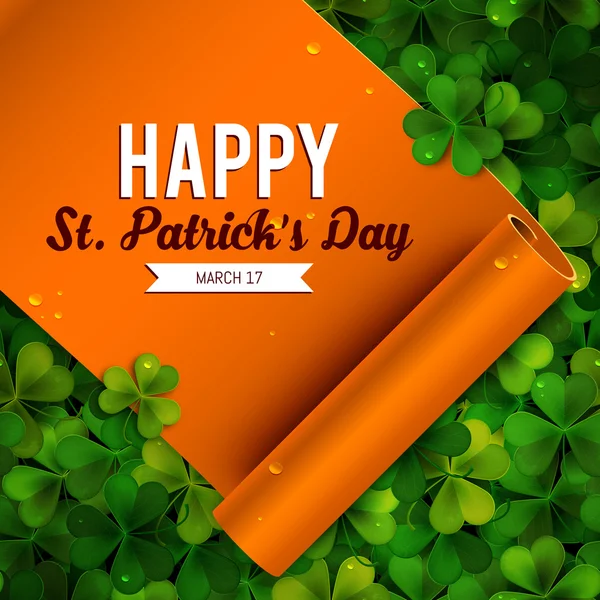 Saint Patricks Day card — Stock Vector