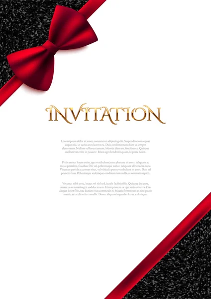 Invitation decorative card template — Stock Vector