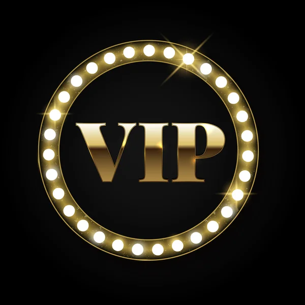 Gouden VIP-banner — Stockvector