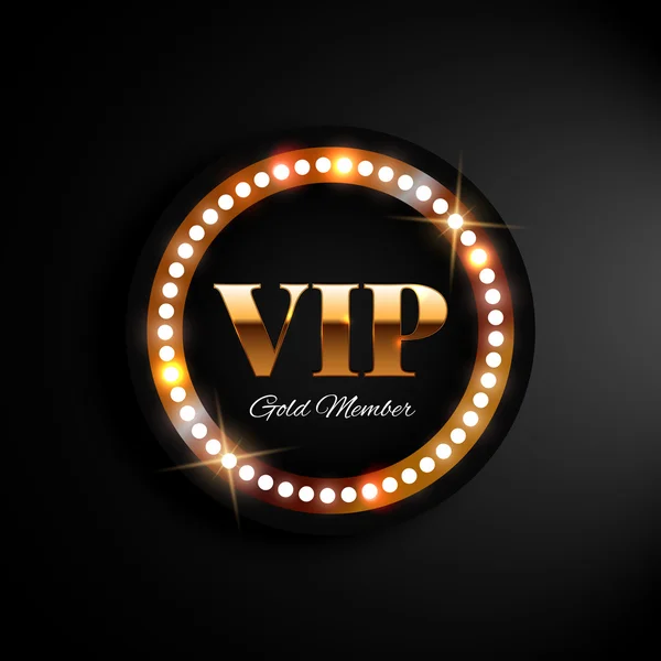 Gouden VIP-banner — Stockvector