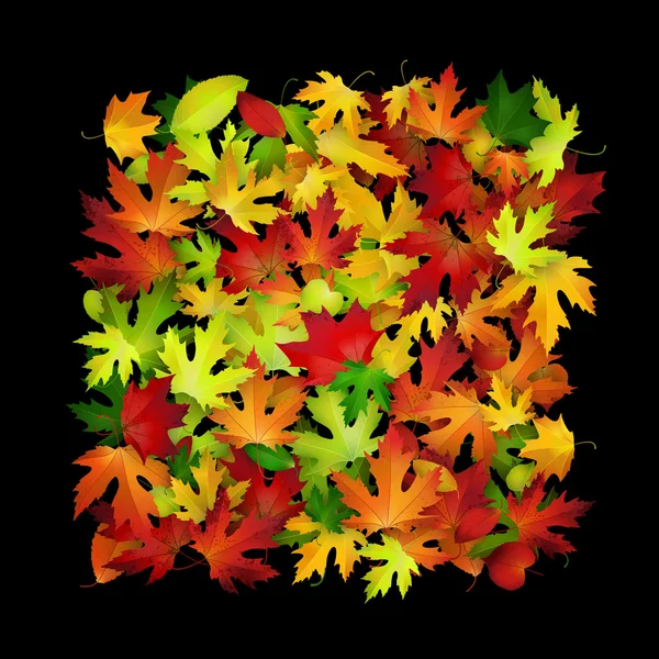 Πολύχρωμα φύλλα φόντο — Διανυσματικό Αρχείο