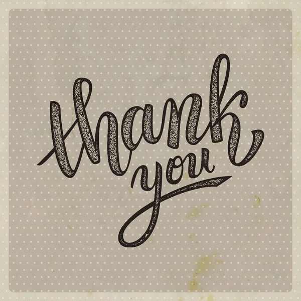 Thank you handwritten illustration — Stock Vector