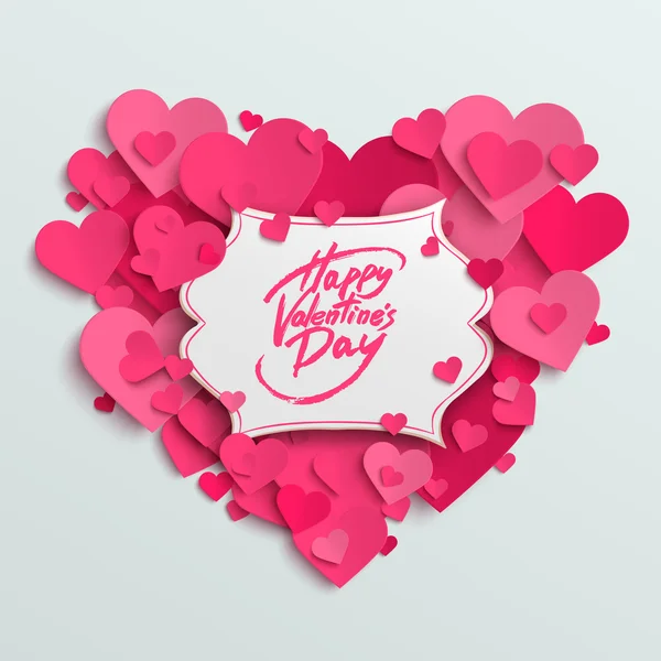 Happy Valentine's Day card — Stock Vector