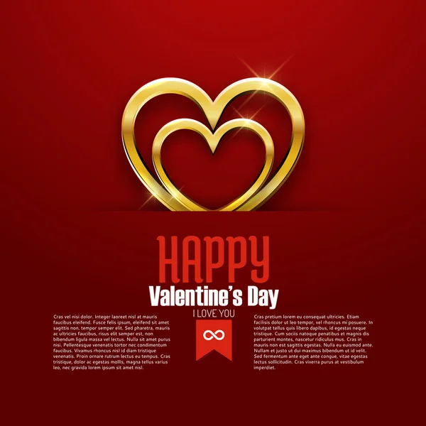 Happy Valentine's Day card — Stock Vector