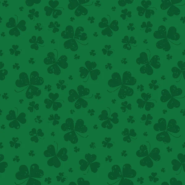 Shamrock Blätter Muster — Stockvektor