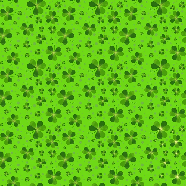 Modèle de feuilles Shamrock — Image vectorielle