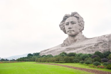 Başkan Mao Changsha, Hunan eyaleti, Çin dünyanın en büyük heykel
