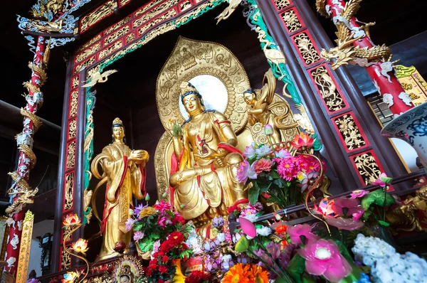 Statua di Guanyin, la Dea della Misericordia, al Tempio di Lushan, Changsha, Cina — Foto Stock