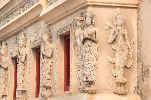Dettaglio esterno della biblioteca del tempio di Wat Phra Singh, Chiang Mai, Thailandia — Foto Stock