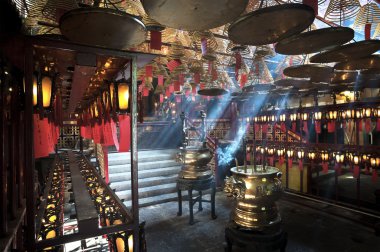 Inside Man Mo Temple, Sheung Wan, Hong Kong Island