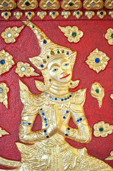 Detalhe do altar principal em Wat Suan Dok, Chiang Mai, Tailândia — Fotografia de Stock
