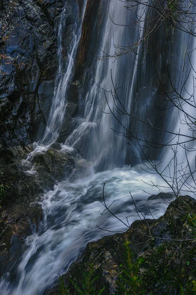 Detail Vom Ende Eines Wasserfalls — Stockfoto