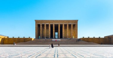 ANKARA, TURKEY - 3 Eylül 2020 ANITKABIR. Anitkabir, Mustafa Kemal Atatürk 'ün mozolesidir. Ankara, Türkiye.