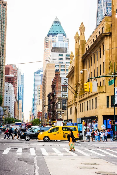 New York Usa September 2018 Populair Uitzicht Manhattan Street Met — Stockfoto