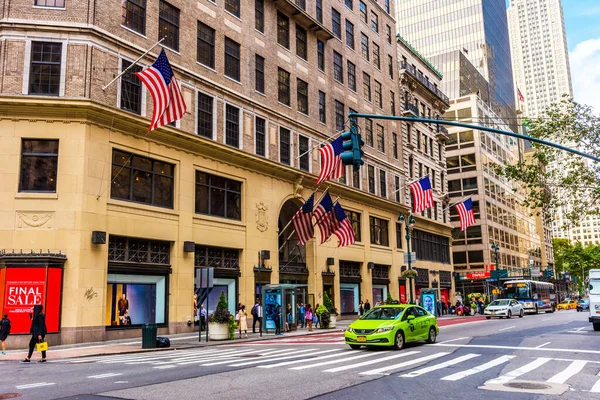 New York Usa September 2018 Fifth Avenue 5Th Ave Beroemdste — Stockfoto