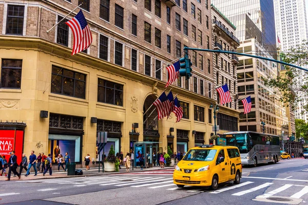 New York Usa September 2018 Fifth Avenue 5Th Ave Beroemdste — Stockfoto