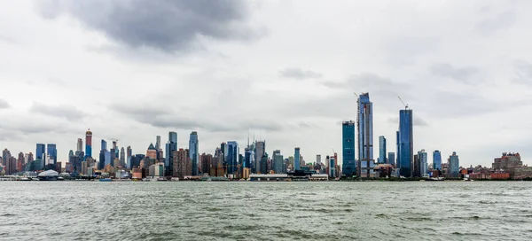 Manhattan panoramic skyline. Office buildings and skyscrapers. New York City, USA.