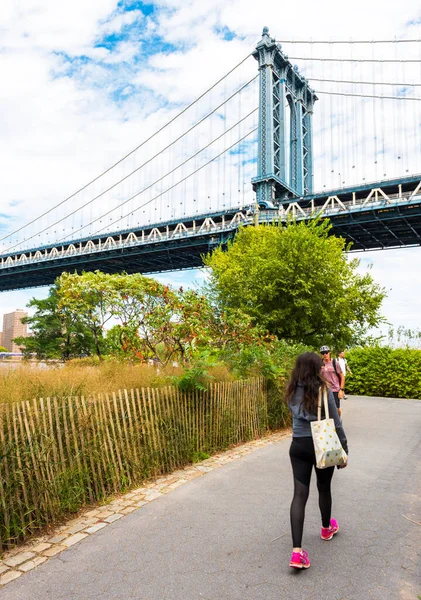 New York Usa September 2018 Manhattan Bridge New York City — Stock Photo, Image