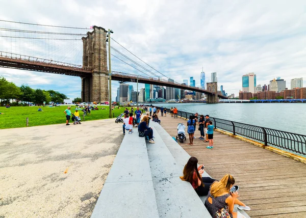 New York Usa September 2018 Brooklyn Bridge Park View Brooklyn — Stock Photo, Image