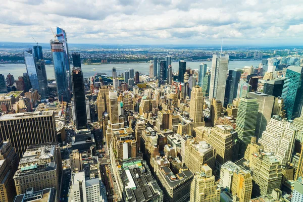 Manhattan New York City Manhattan Skyline Wolkenkrabbers Vanuit Empire State — Stockfoto