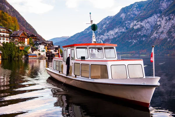 Hallstatt Austria Beautiful Autumn View Hallstatt Hallstatt Small Town Austria — Stock Photo, Image