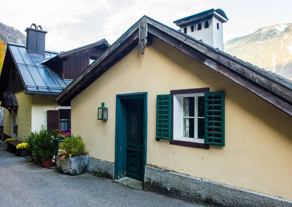 Hallstatt Traditional Austrian Village House Hallstatt Salzburg — Stock Photo, Image