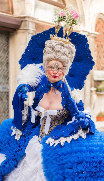 Venice Italy September 2019 Карнавал Венеції Carnevale Venezia Прекрасна Дівчина — стокове фото