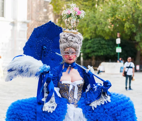 Venice Italy September 2019 Карнавал Венеції Carnevale Venezia Прекрасна Дівчина — стокове фото